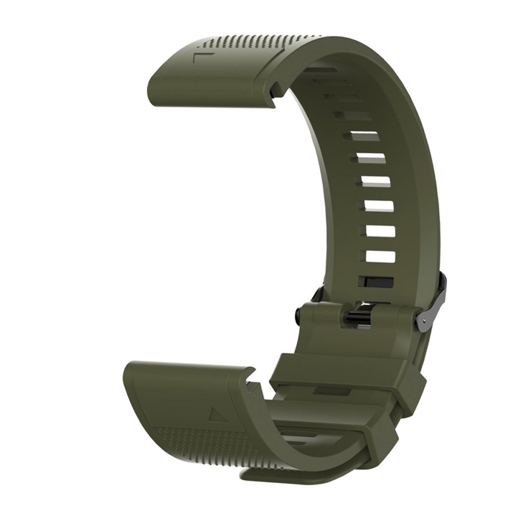Garmin Fenix 5X/5X Plus/3/3 HR Urrem med Sort Spænde - Grøn