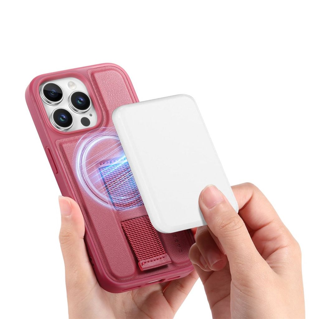 CASENO iPhone 14 Pro MagSafe Cover med Remgreb – Rød