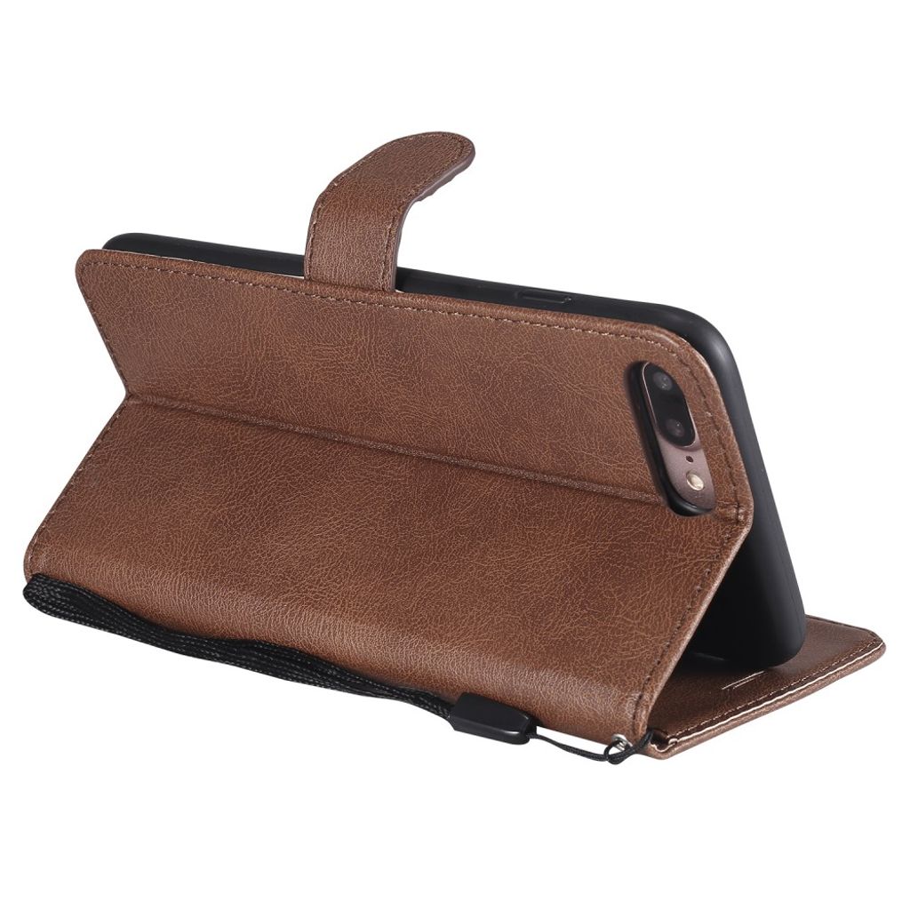 iPhone 7 Plus / 8 Plus Kotelo Korttipaikka - Ruskea