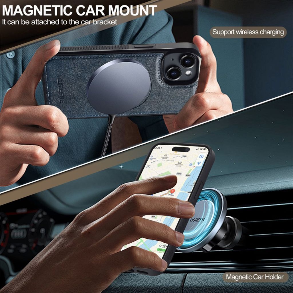 LC.IMEEKE iPhone 13 MagSafe-yhteensopiva kuori - Sininen