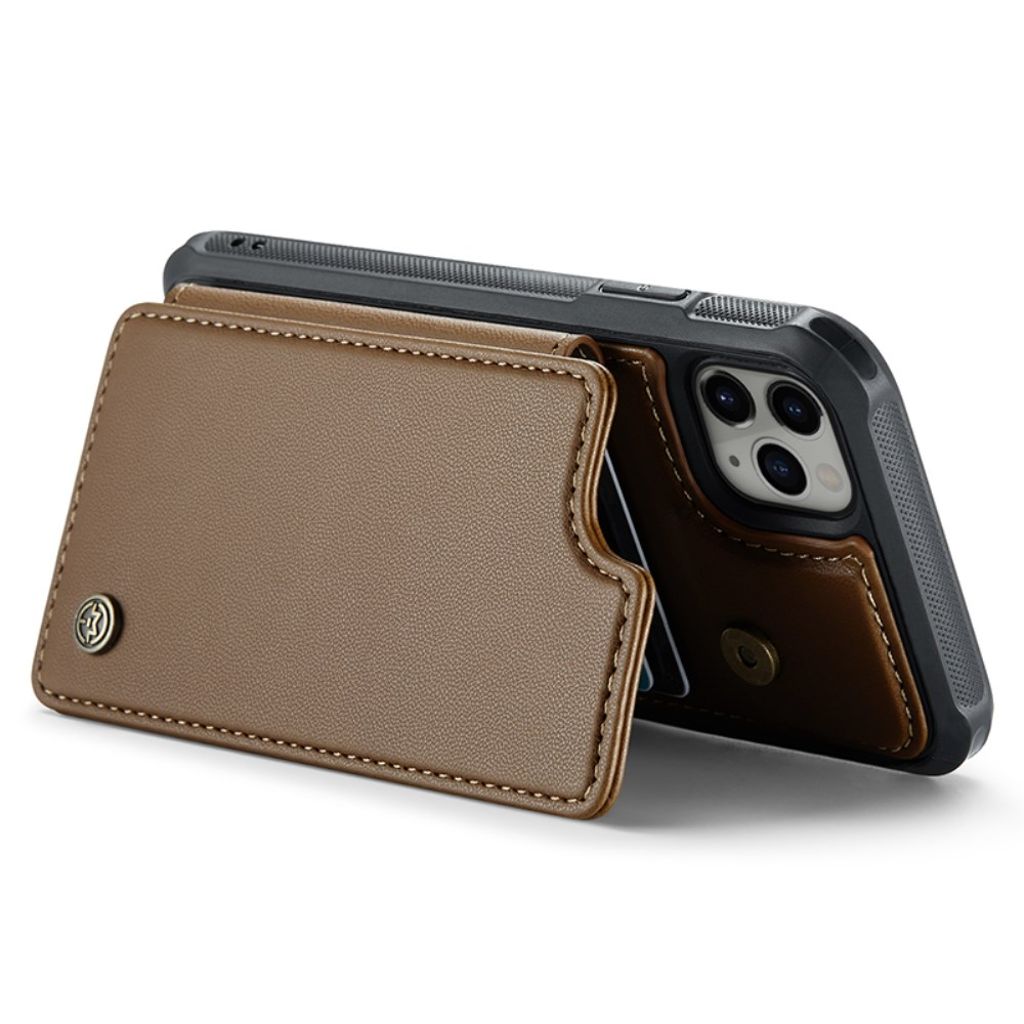 CASEME iPhone 11 Pro Cover med 5 Kortplads - Brun