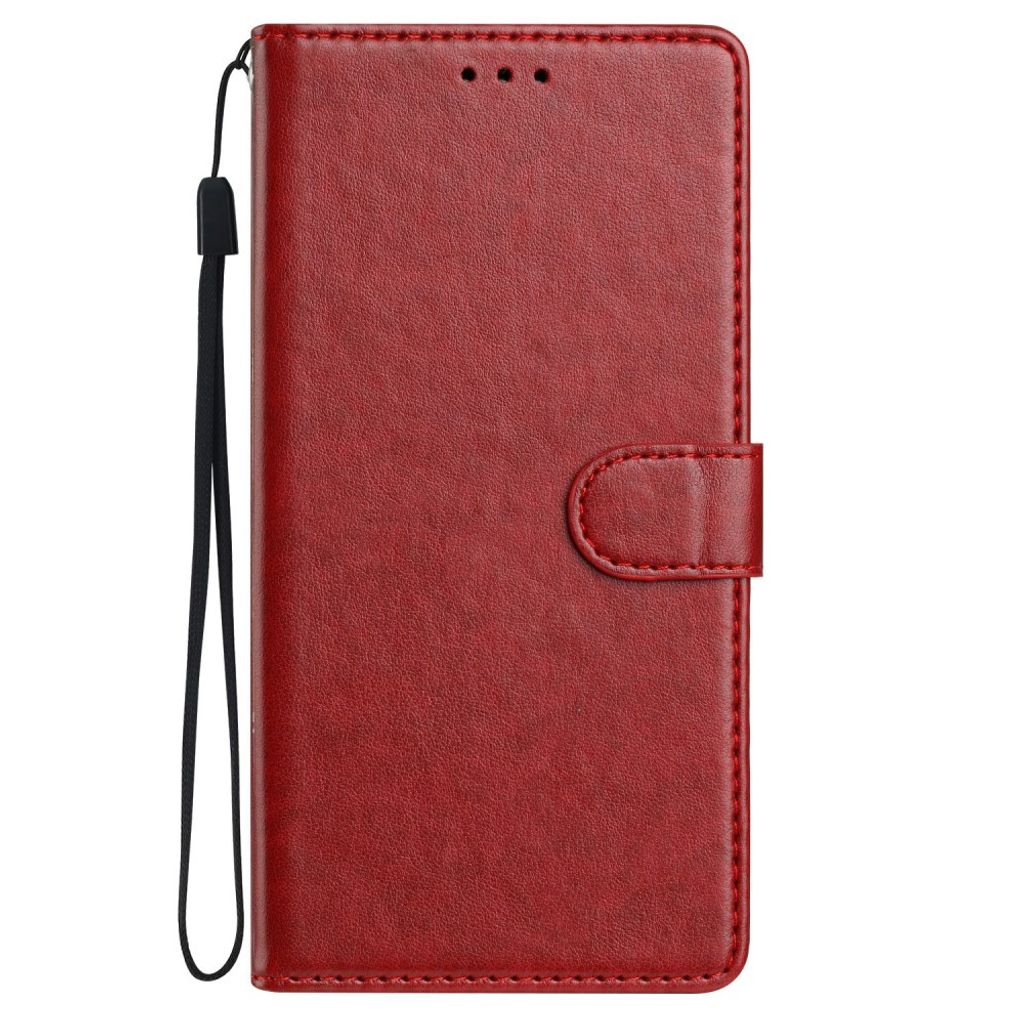 iPhone 18 Pro/17 Pro Plånboksfodral med Stativ och Handledsrem - Röd