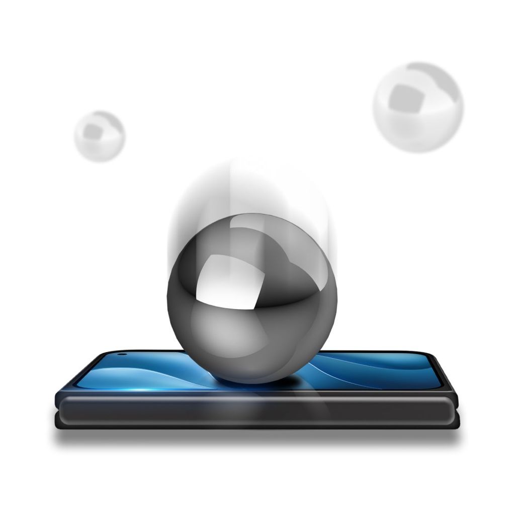 DUX DUCIS iPhone Fold Skjermbeskytter Aluminiumsilikatglass - Svart