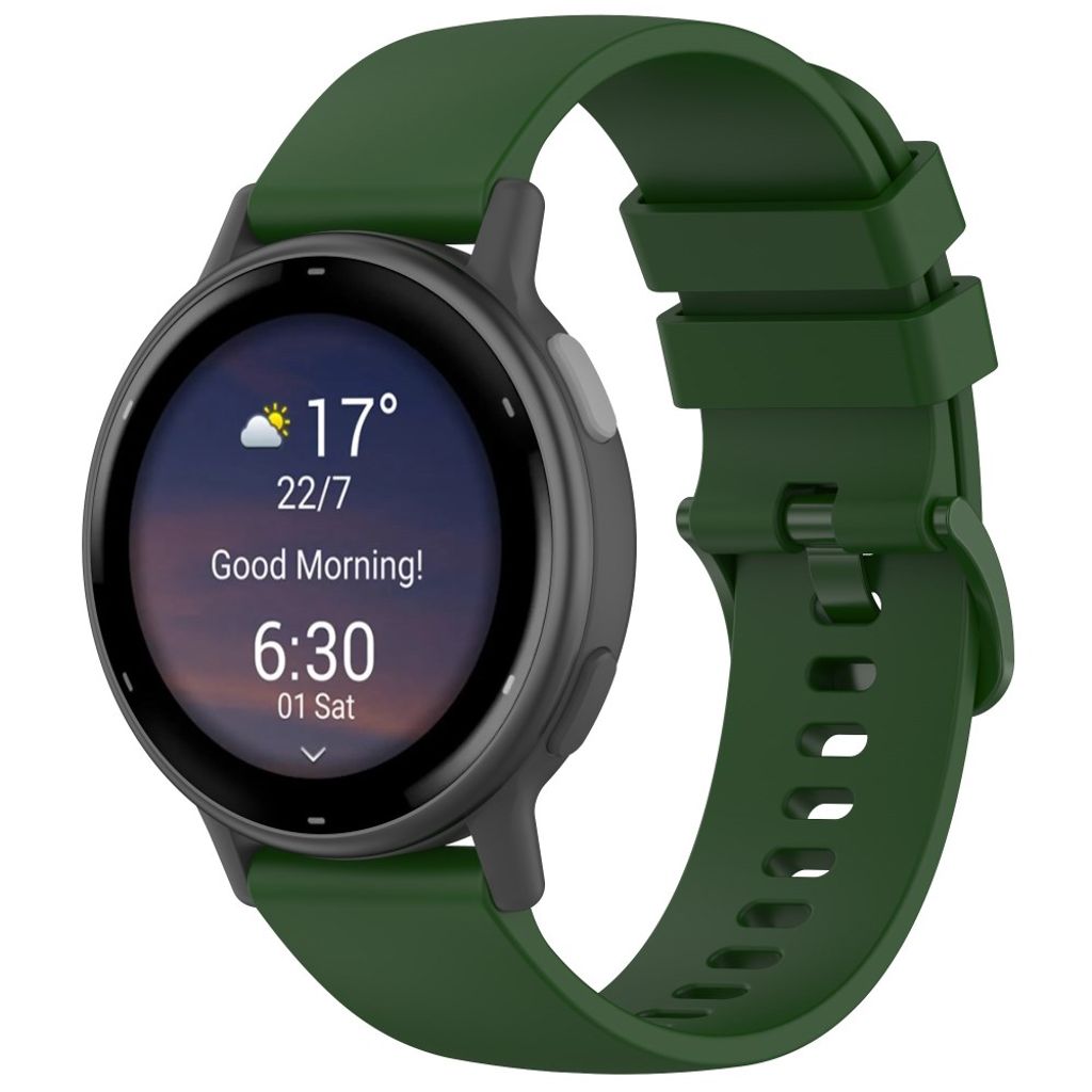 Garmin Forerunner 265 etc. Klockarmband i silikon - Mörkgrön