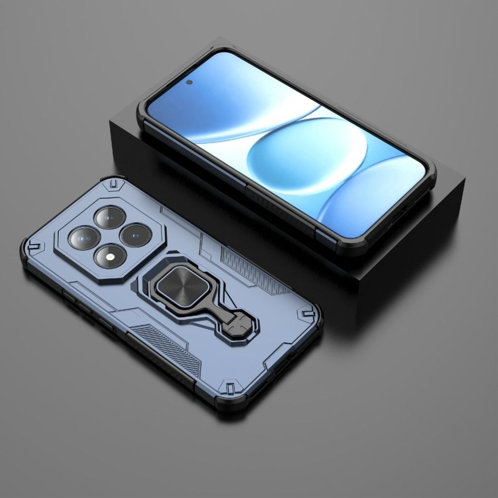 Xiaomi Redmi Note 15 ProPlus 5G case with rotatable ring kickstand navy blue