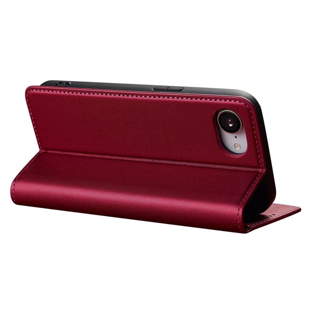 LC.IMEEKE Wallet Cover for iPhone 16e with Stand – Red