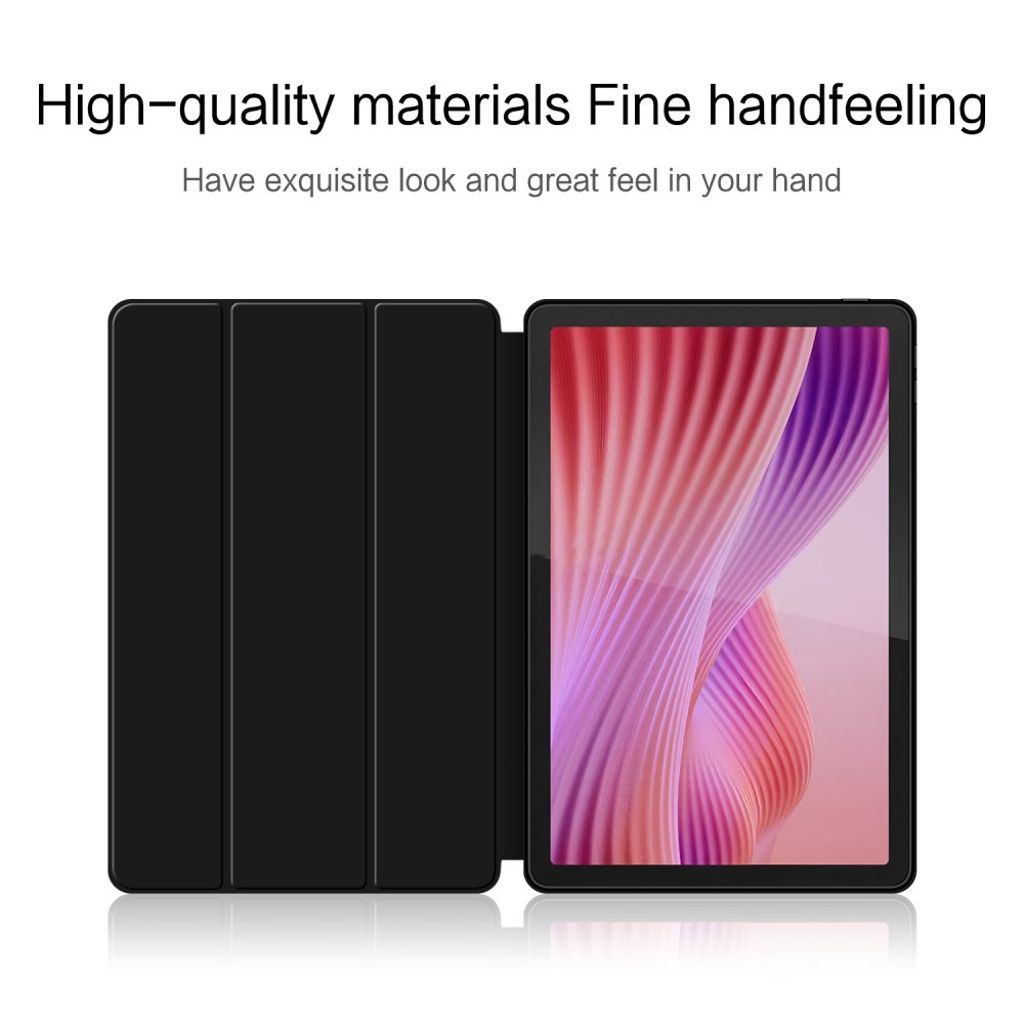 Lenovo Tab 10.1 (2025) Etui PU-lær/TPU med stativ – Svart