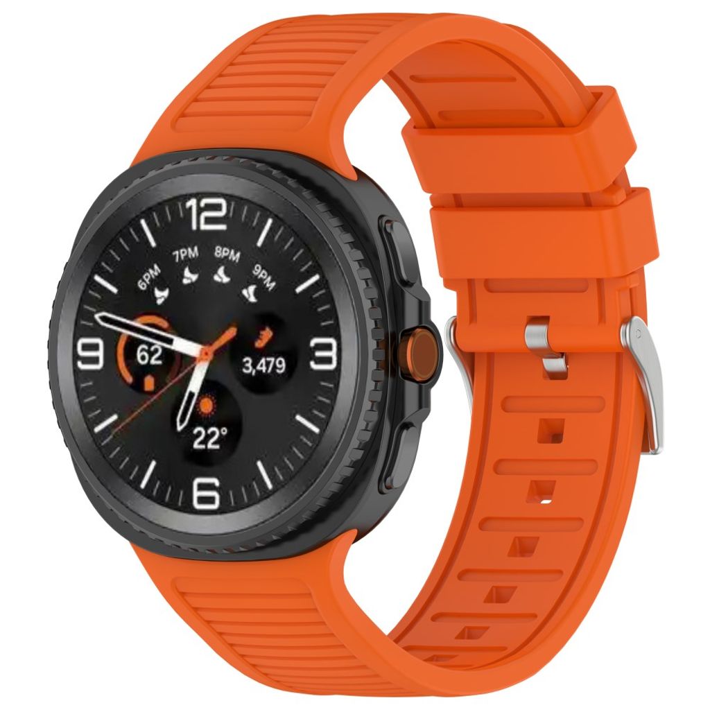 Samsung Galaxy Watch8 Classic 46 mm Kellonranneke, Silikoni - oranssi