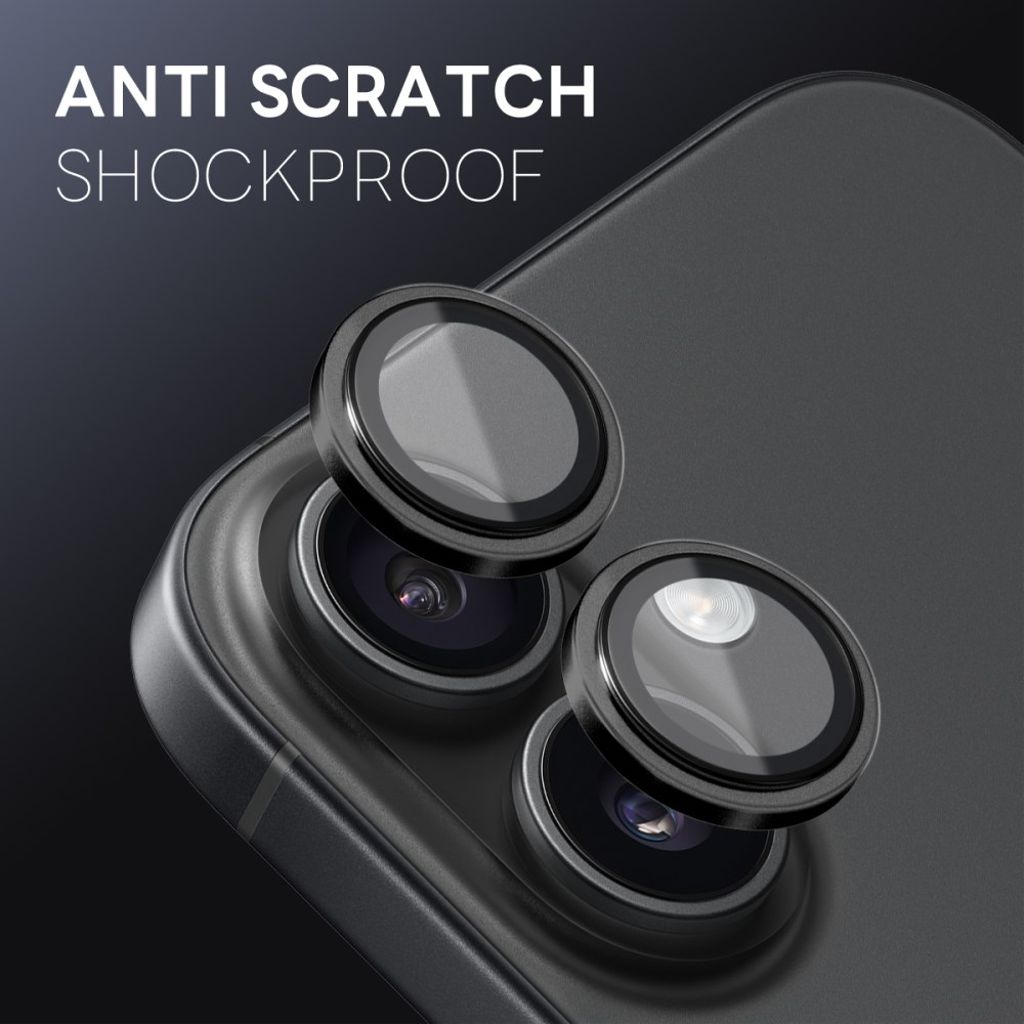 NORTHJO iPhone 17 Lens protector 9H - Black