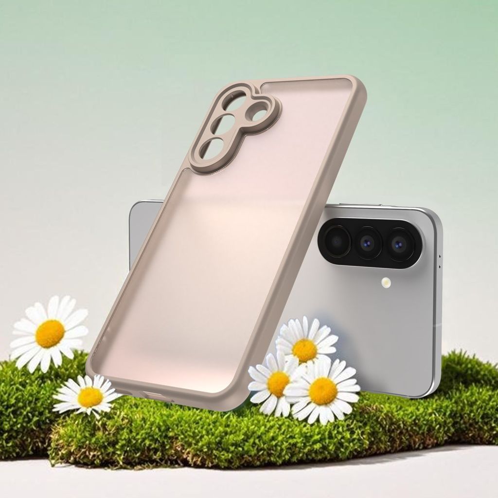 Samsung Galaxy A57 5G Skal Frostad Transparent - Orange