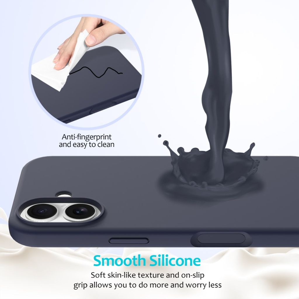 iPhone 17 Silicone Phone Case - Dark Blue
