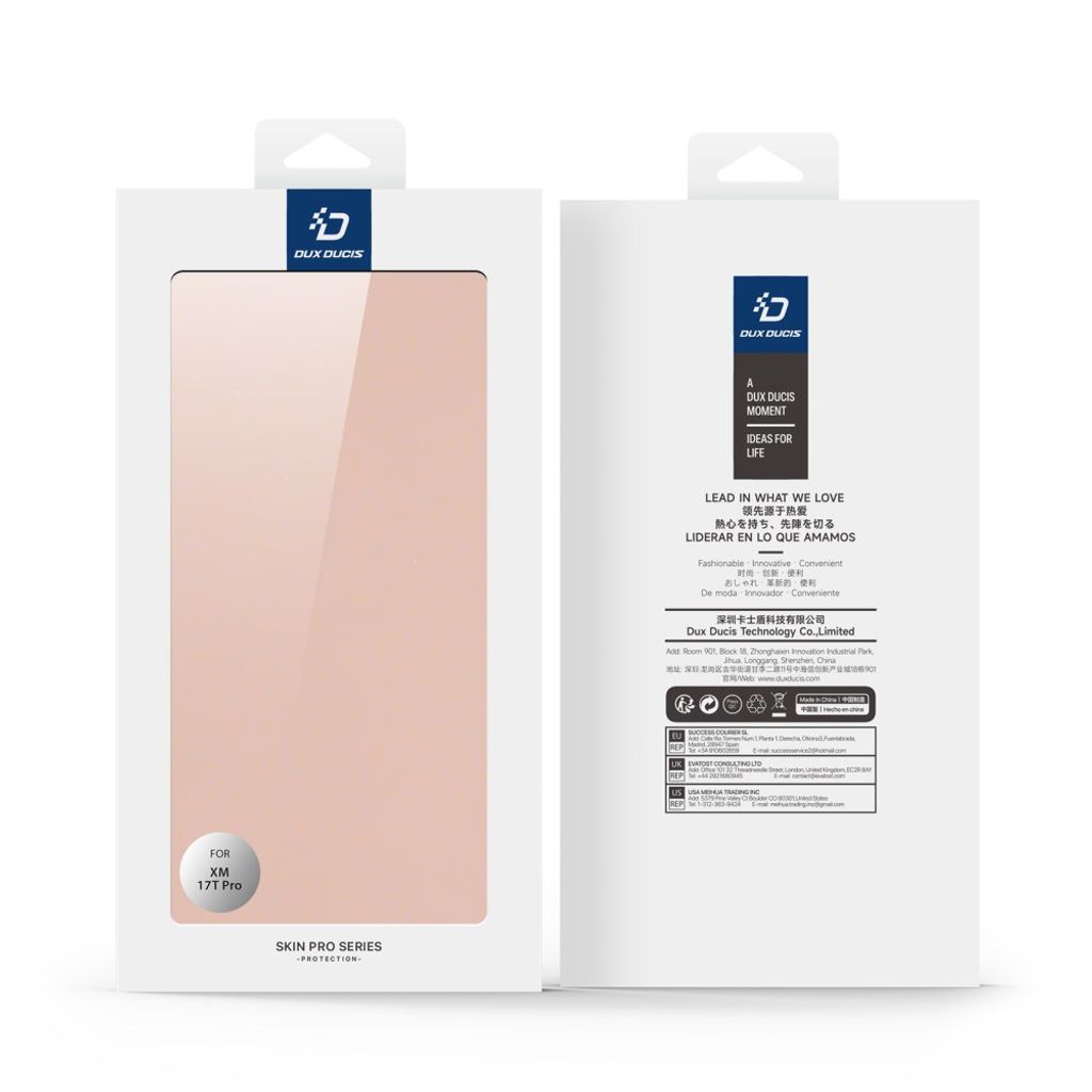 DUX DUCIS Xiaomi 17T Pro Lommeboketui i PU skinn - Rosa