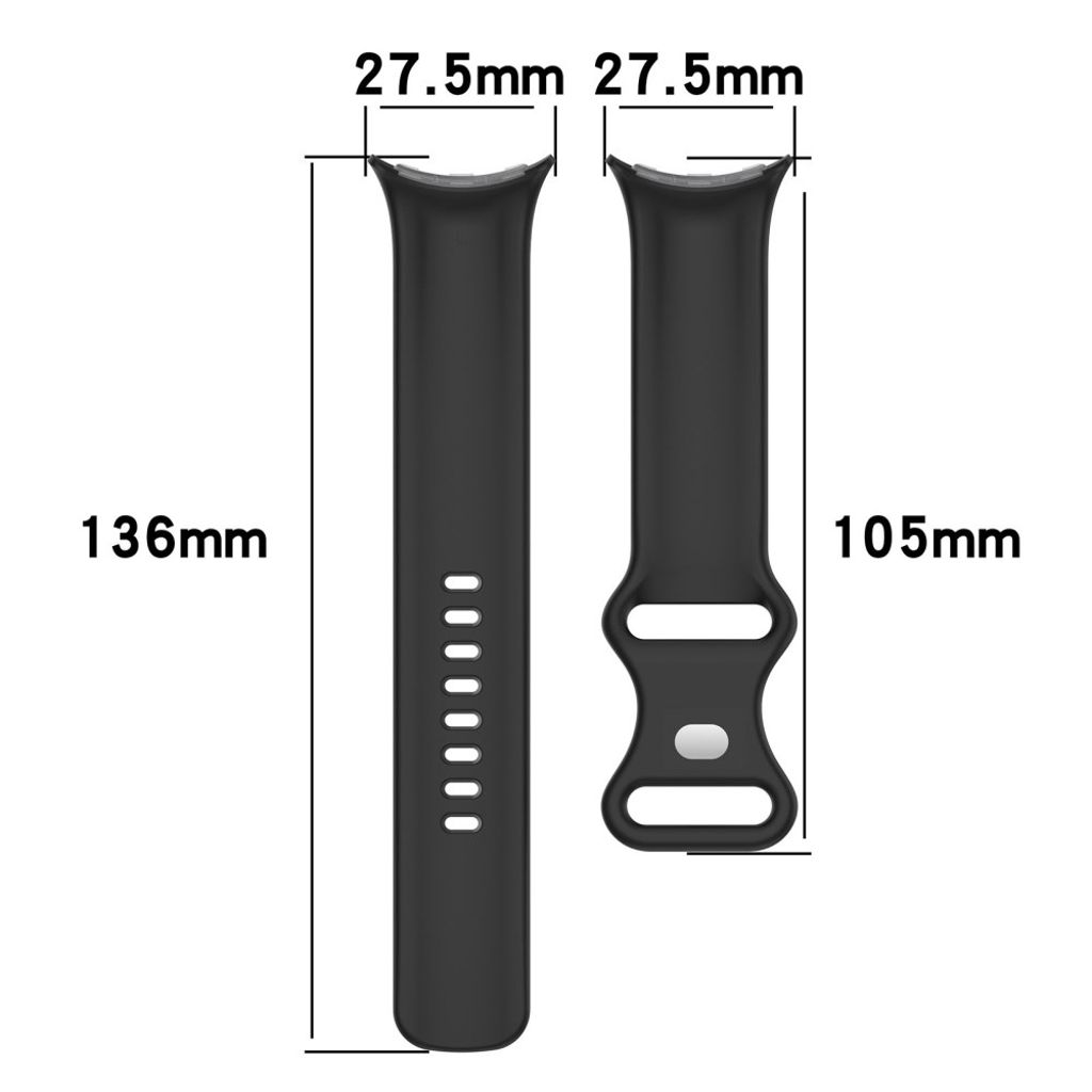 Google Pixel Watch 3 41 mm Kellonranneke, Silikoni - harmaa