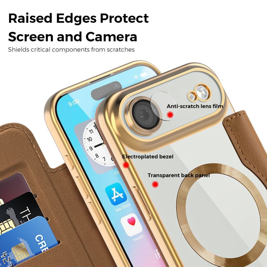 iPhone Air MagSafe-kotelo - Ruskea