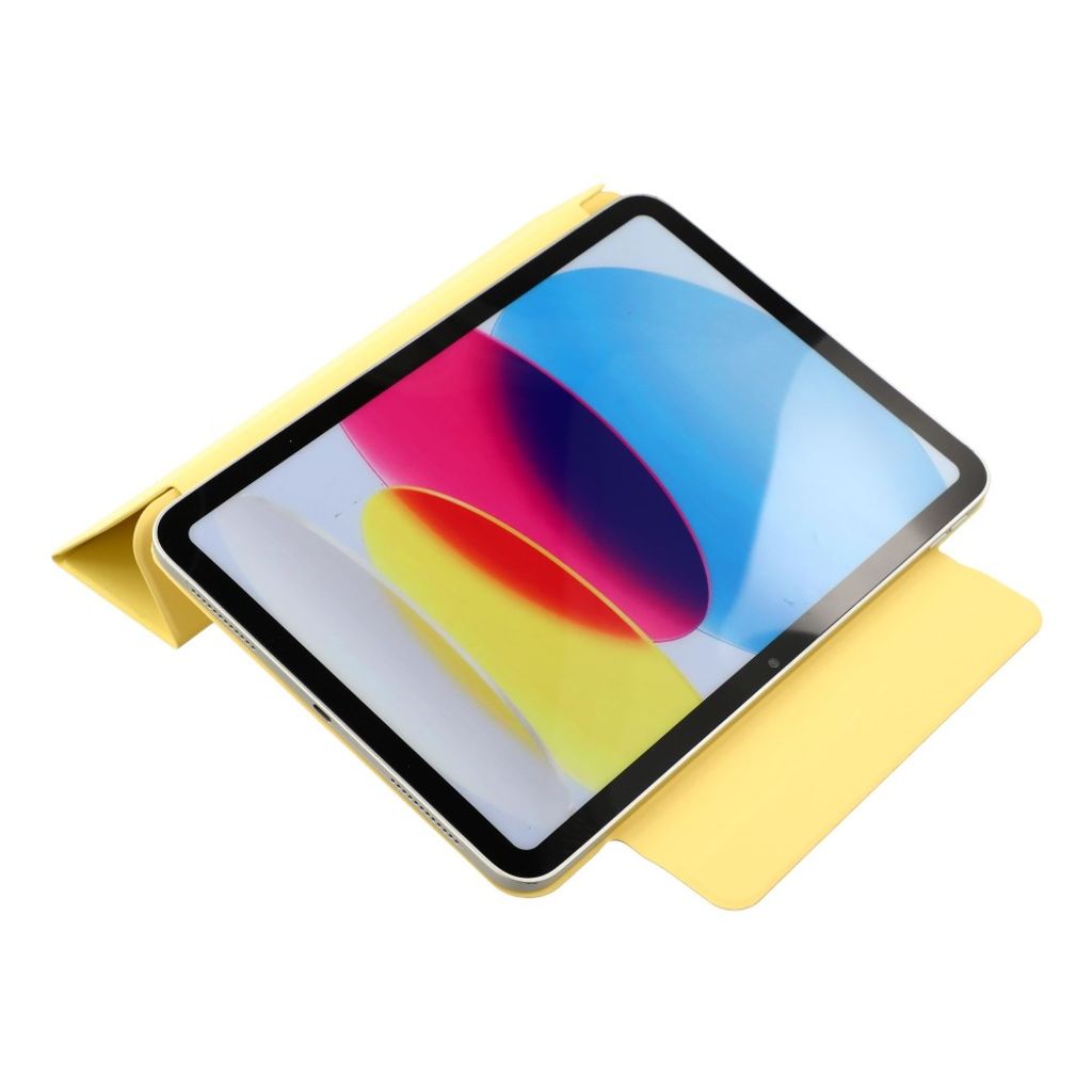 iPad A16 11" 2025/10.9" 2024 Tri-fold flip cover i kunstlæder - Gul