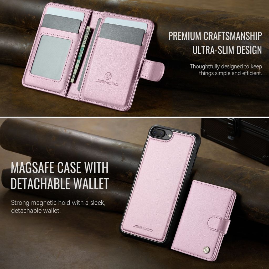 JEEHOOD iPhone 7 Plus / 8 Plus Kuori MagSafe - Vaaleanpunainen
