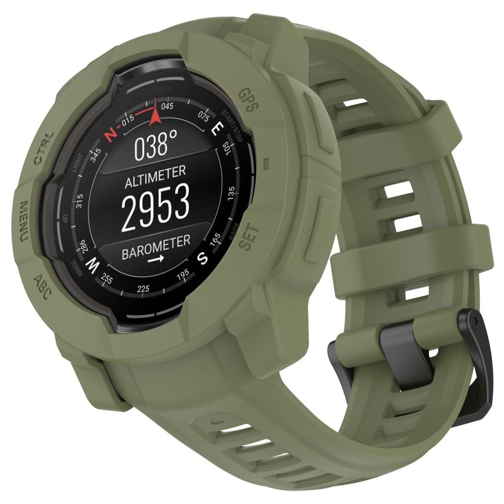 Garmin Instinct 3 AMOLED 50mm etc. Case in Silicone - Green