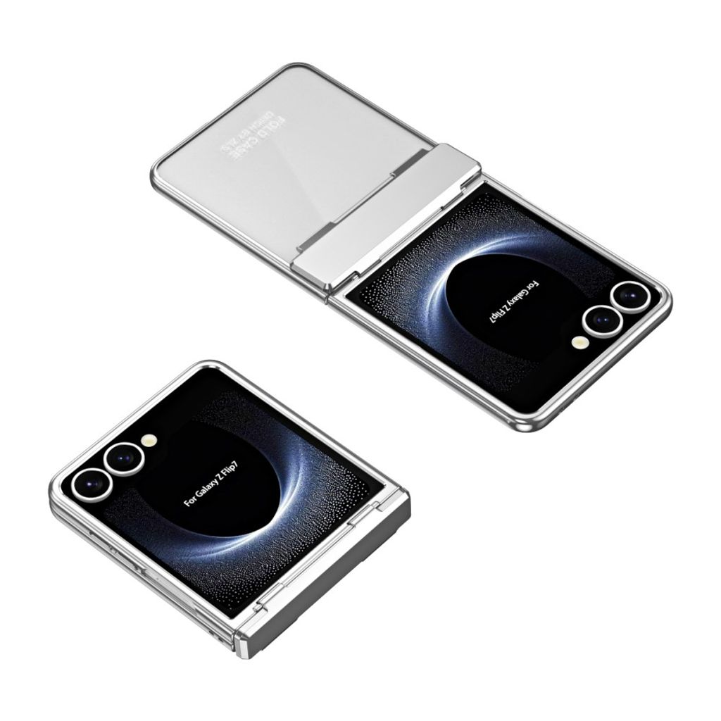 Samsung Galaxy Z Flip7 5G Skal med skärmskydd - Silver