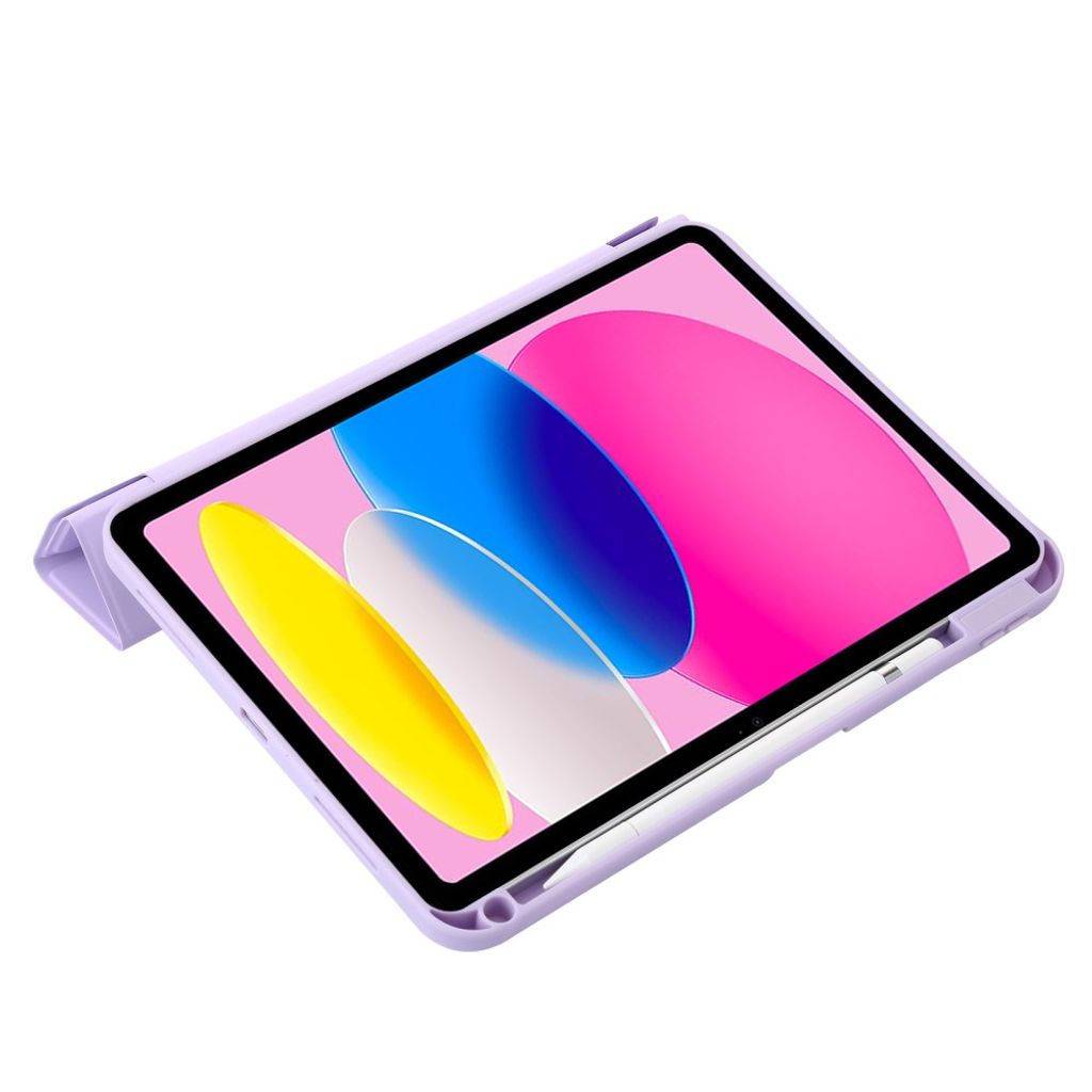 iPad A16 11" 2025/10.9" 2024 Flip cover med foldbar origami-standfunktion - Lilla