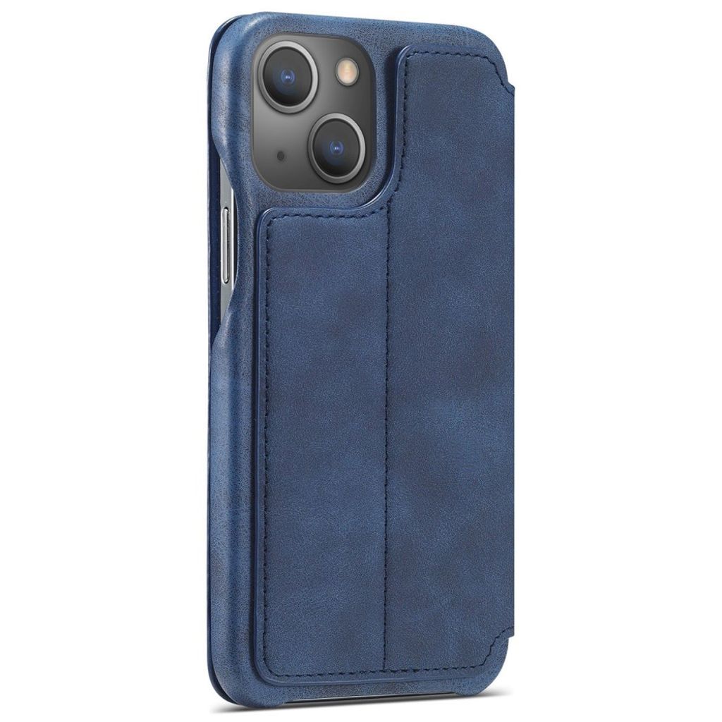 LC.IMEEKE iPhone 14 Pungetui Stativ Kortholder - Blå