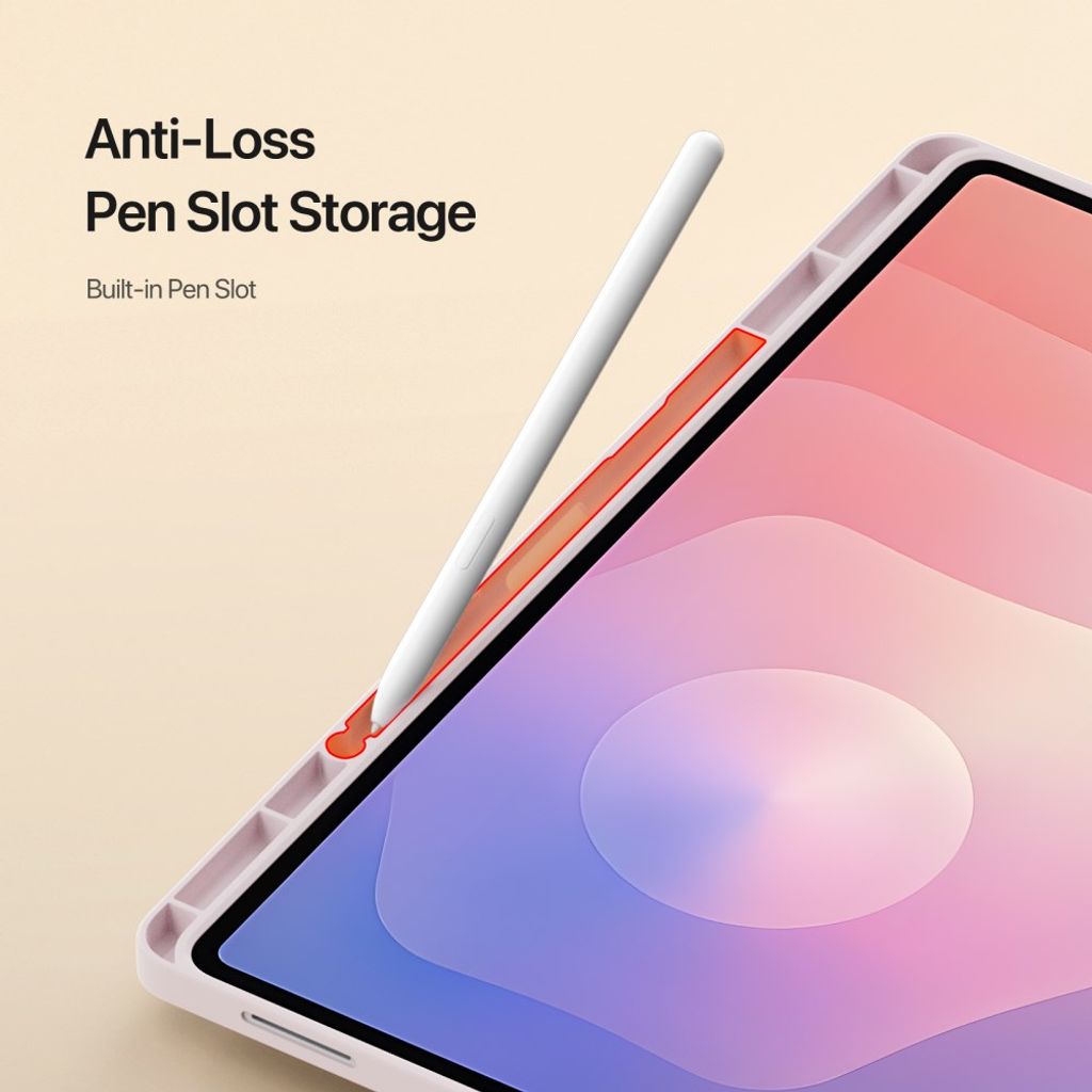 DUX DUCIS Samsung Galaxy Tab S12 Ultra/S11 Ultra etc Kotelo taittuvalla jalustalla - Vaaleanpunainen
