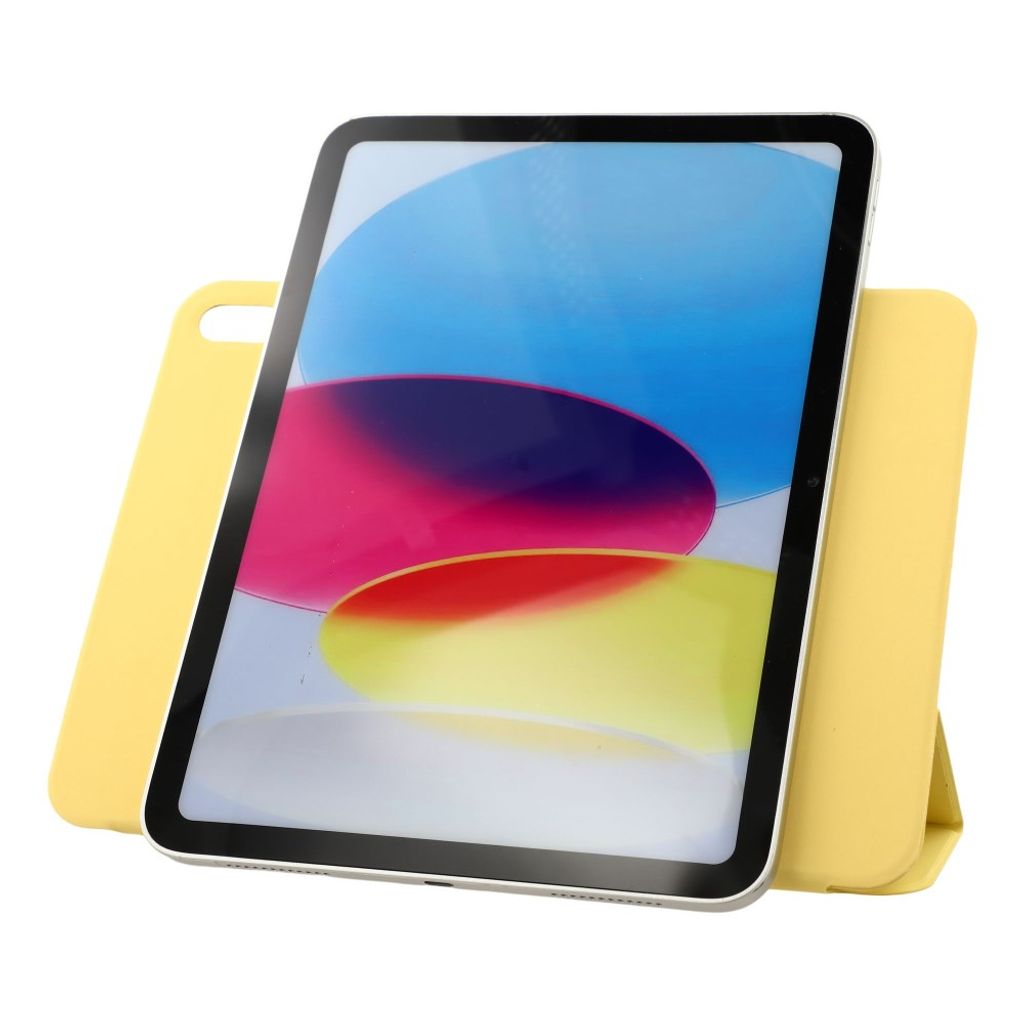 iPad A16 11" 2025/10.9" 2024 Tri-fold flip cover i kunstlæder - Gul