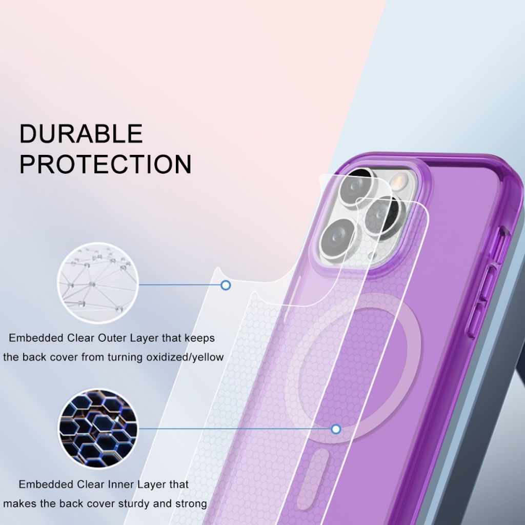 iPhone 11 Pro Max Deksel MagSafe-kompatibel Fullbeskyttelse – Mørk lilla