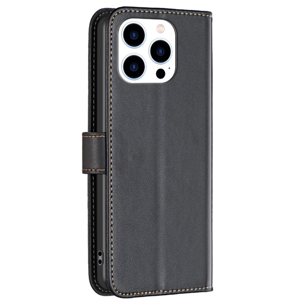 BINFEN COLOR iPhone 14 Pro Max Wallet Cover - Black