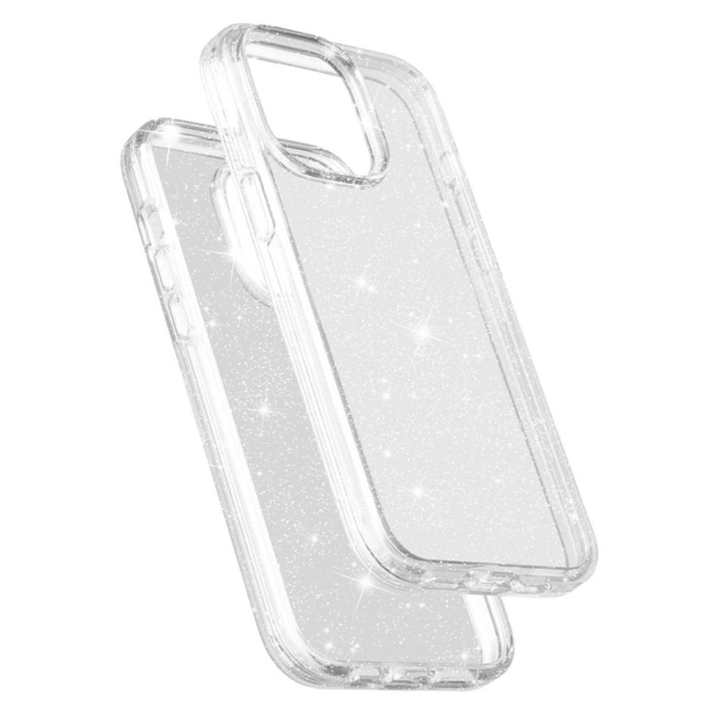 AMORUS iPhone 12 Pro Max Cover Glitter - Hvid