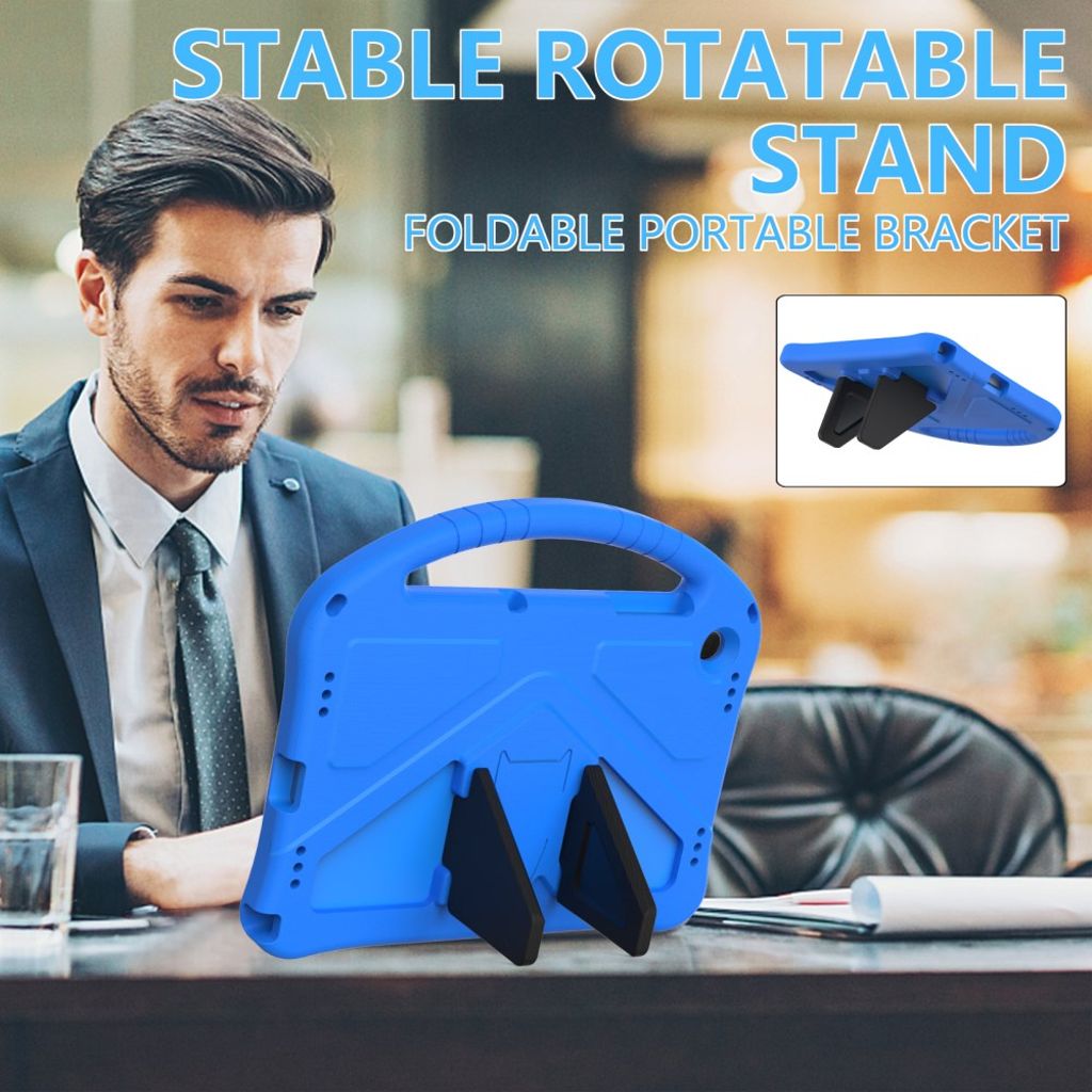 Samsung Galaxy Tab A11 Plus / A9 Plus Skal med handgrepp - Blå