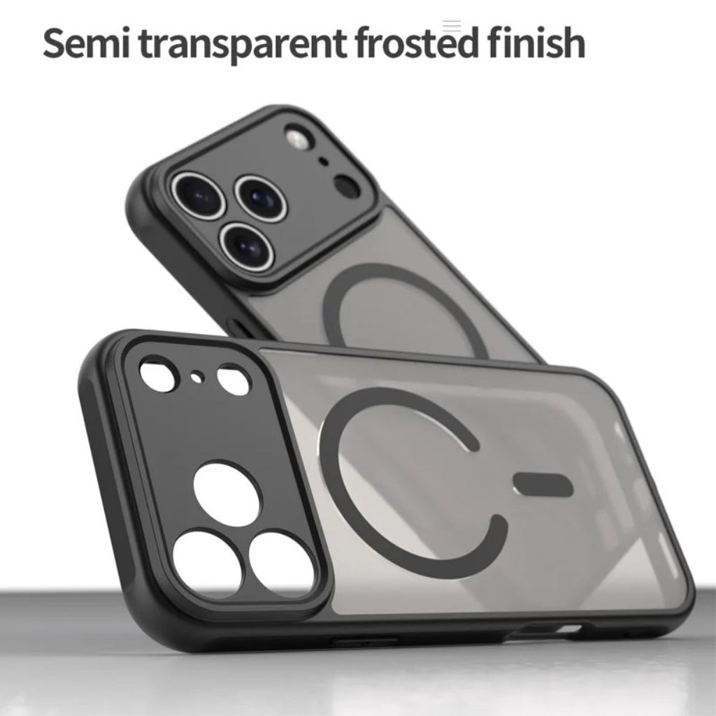 iPhone 18 Pro Max MagSafe -kuori näytönsuojalla - sininen