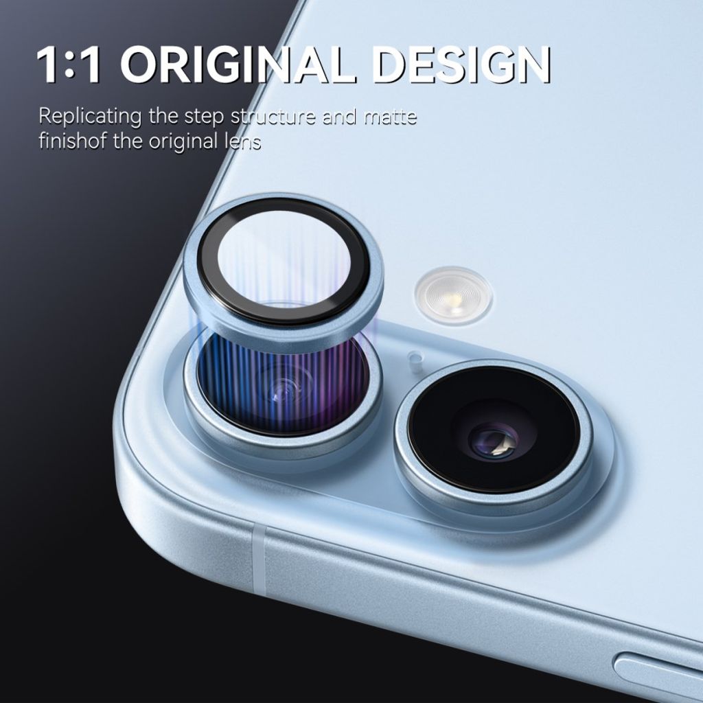 NORTHJO iPhone 17 Lens protector 9H - Blue