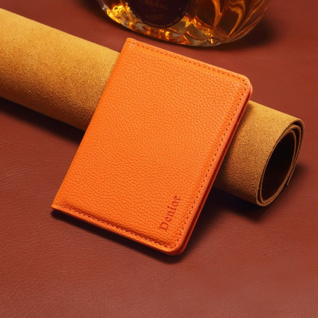 DENIOR MagSafe Wallet Magnetisk Kortholder for Mobiltelefon - Oransje