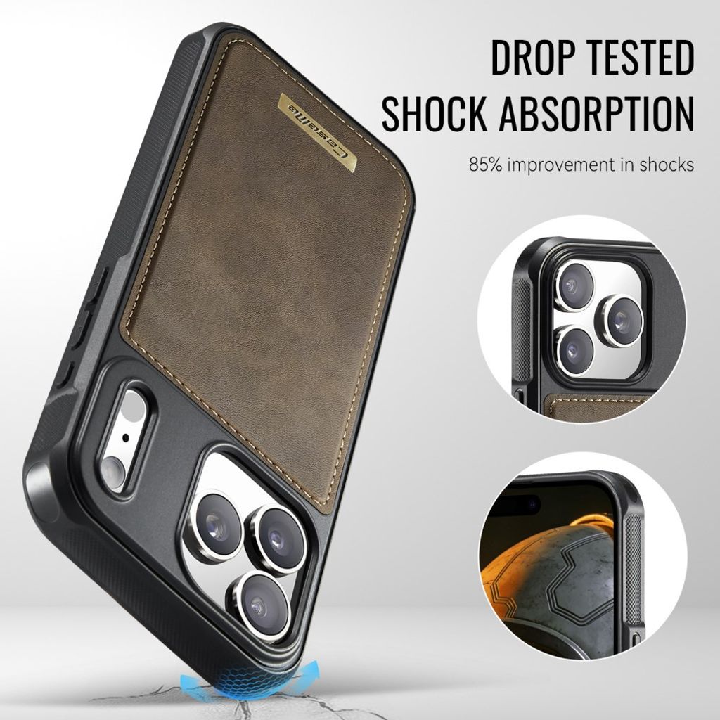 CASEME iPhone 18 Pro Max/17 Pro Max MagSafe-kompatibelt Deksel - Brun