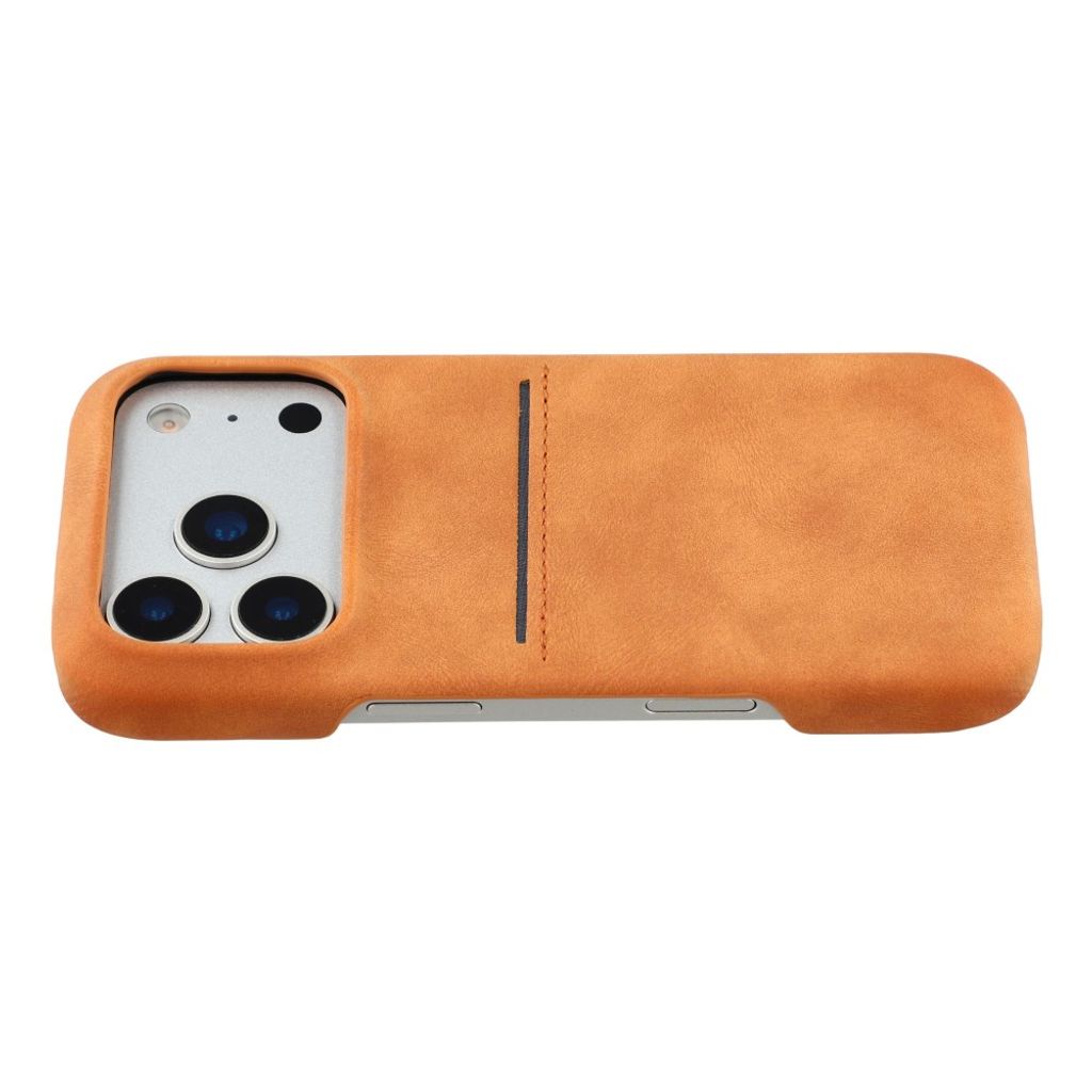 iPhone 18 Pro Max/17 Pro Max cover med kortholder - gul