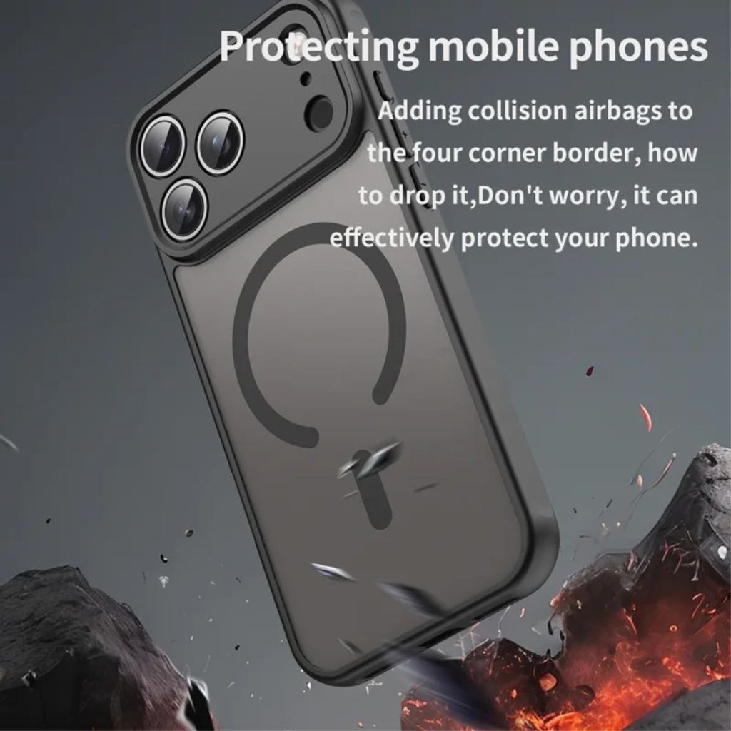 iPhone 18 Pro Max MagSafe -kuori näytönsuojalla - vihreä