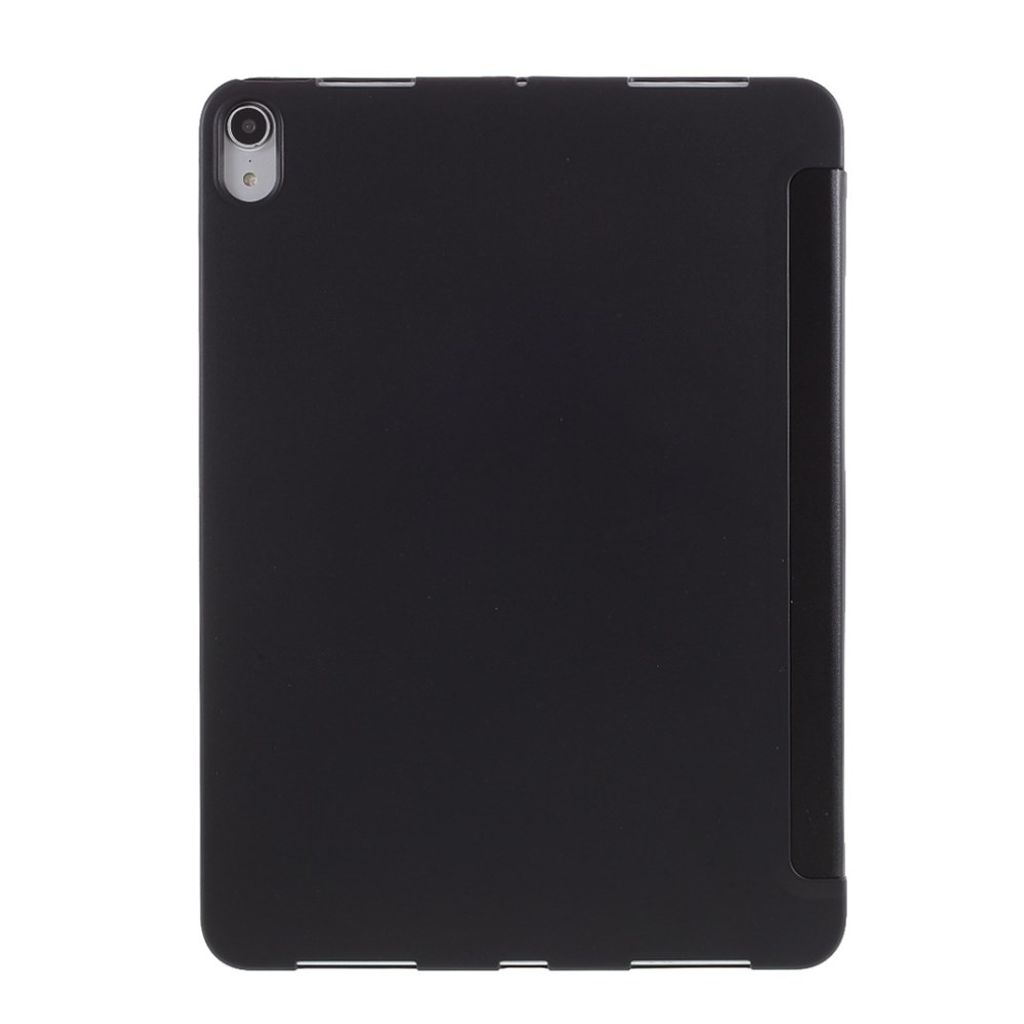 iPad Air 11"/10.9"/Pro 11" Tri-fold etui i silikon og PU-skinn - Svart