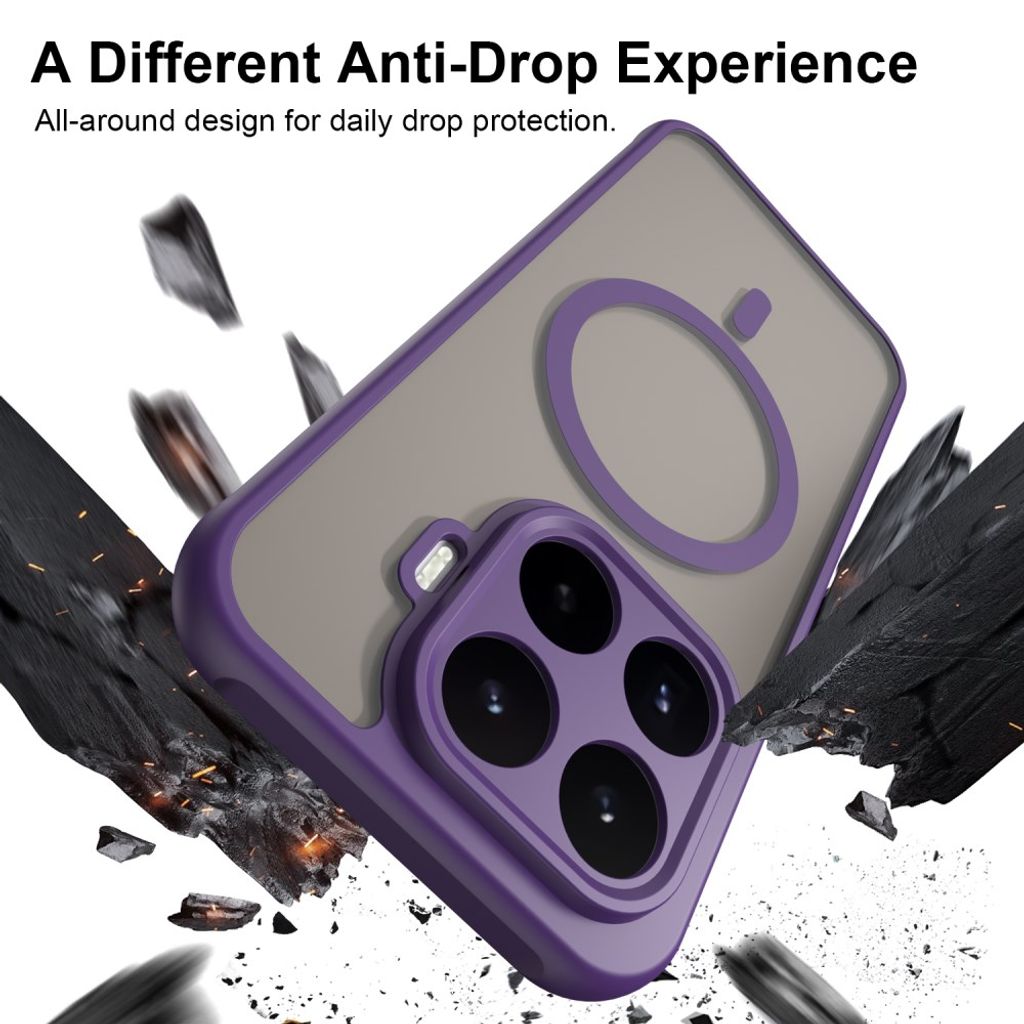 Xiaomi 17T MagSafe-kuori huurretulla takapinnalla - Violetti