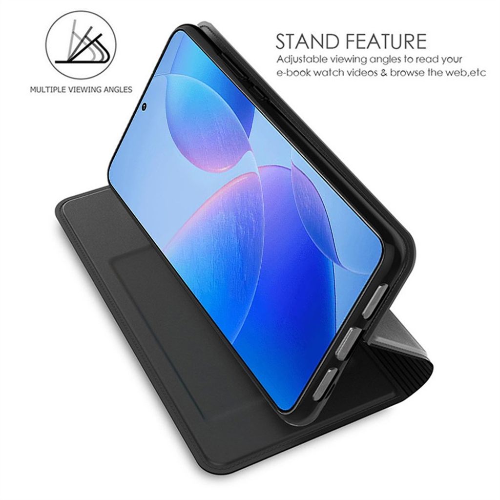 Xiaomi Poco C85x 5G/Redmi A7 Pro Fodral Korthållare/Stativ - Svart