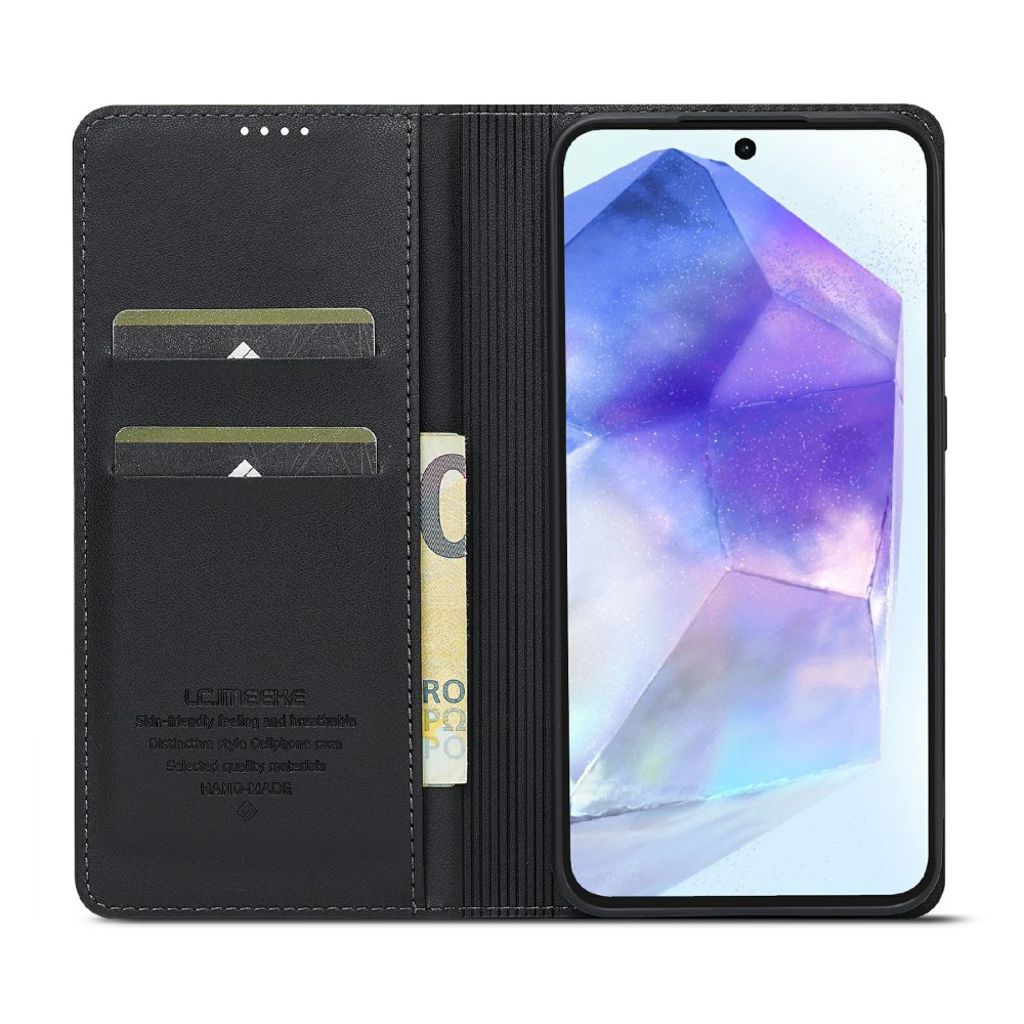 LC.IMEEKE Samsung Galaxy S25 FE Plånboksfodral - Svart