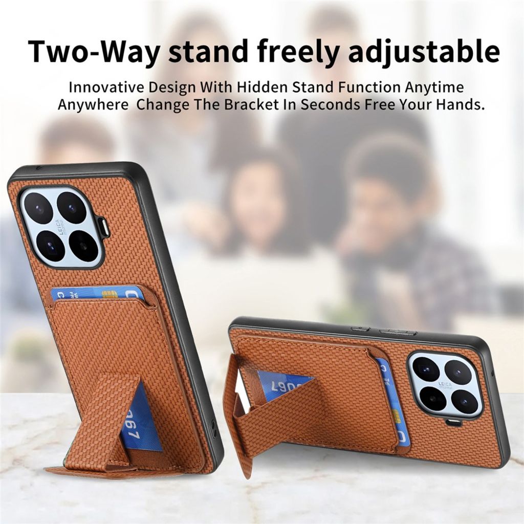 Xiaomi 17T Cover med kortlomme - Brun