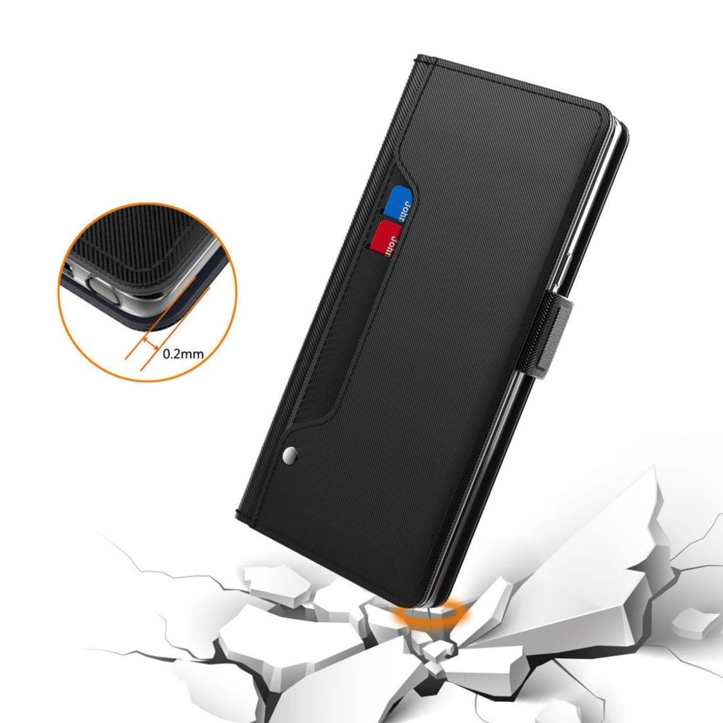 Xiaomi Poco C85x 5G/Redmi A7 Pro Fodral PU-Läder/Stativ Kortfack - Svart