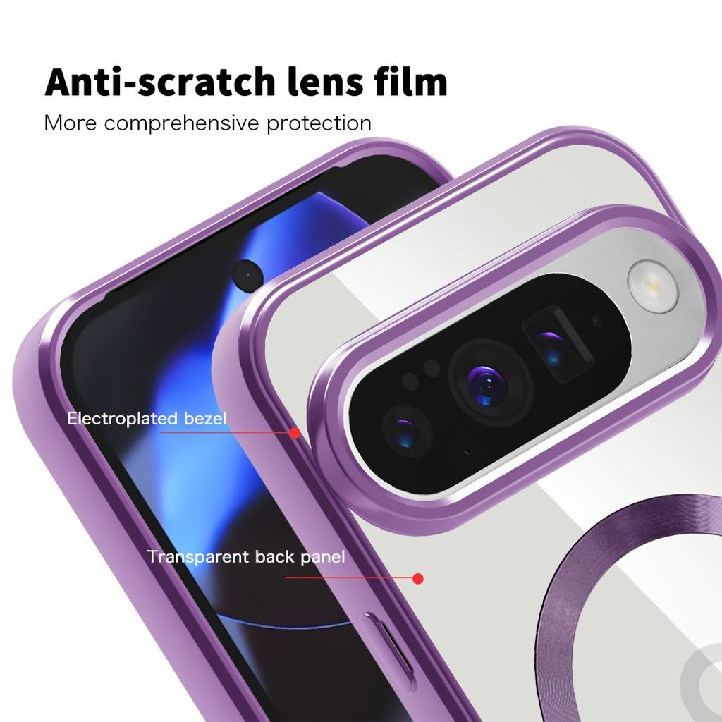 Google Pixel 10 / 10 Pro Kuori lompakolla - Violetti