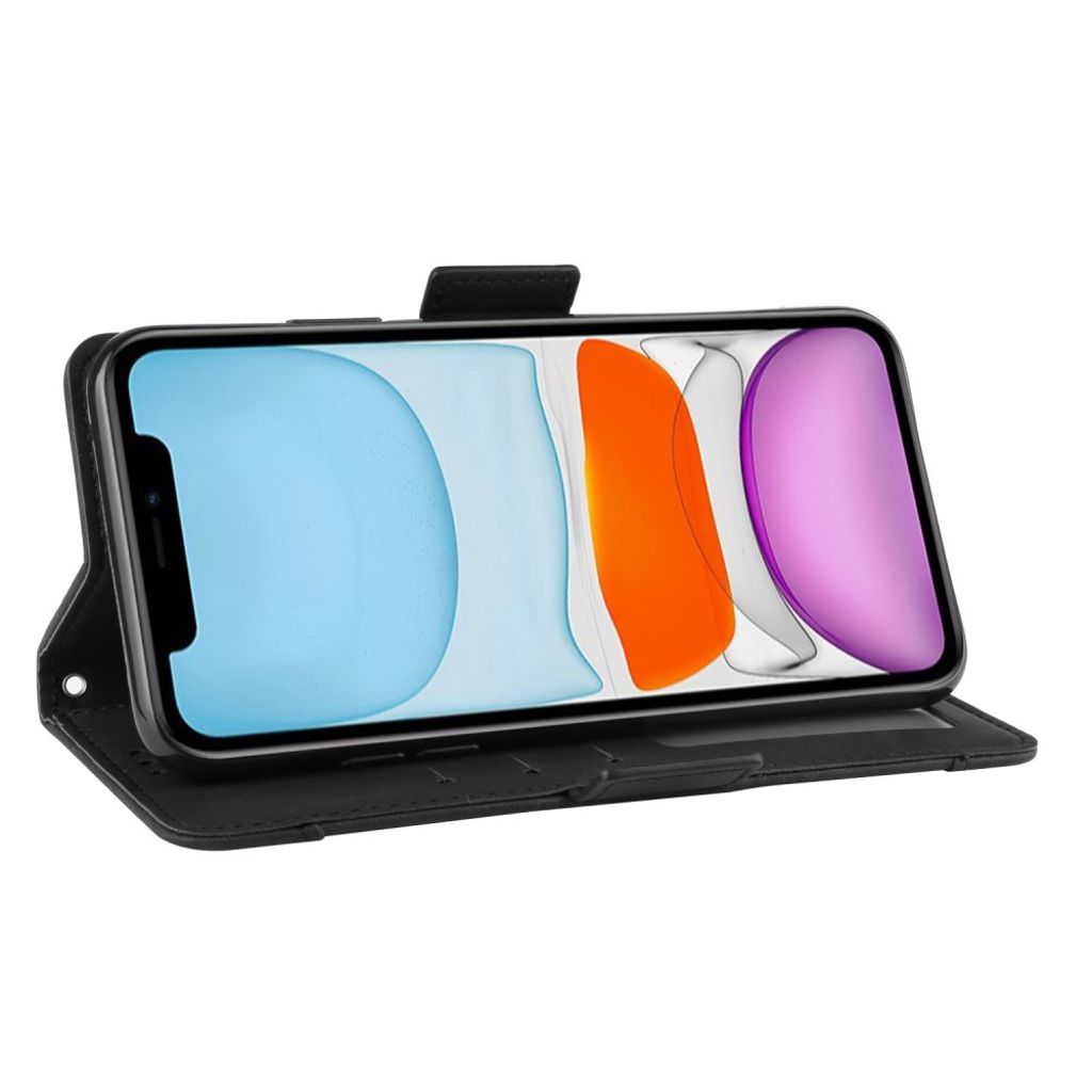 iPhone 12 Pro Etui med Kortplads - Sort