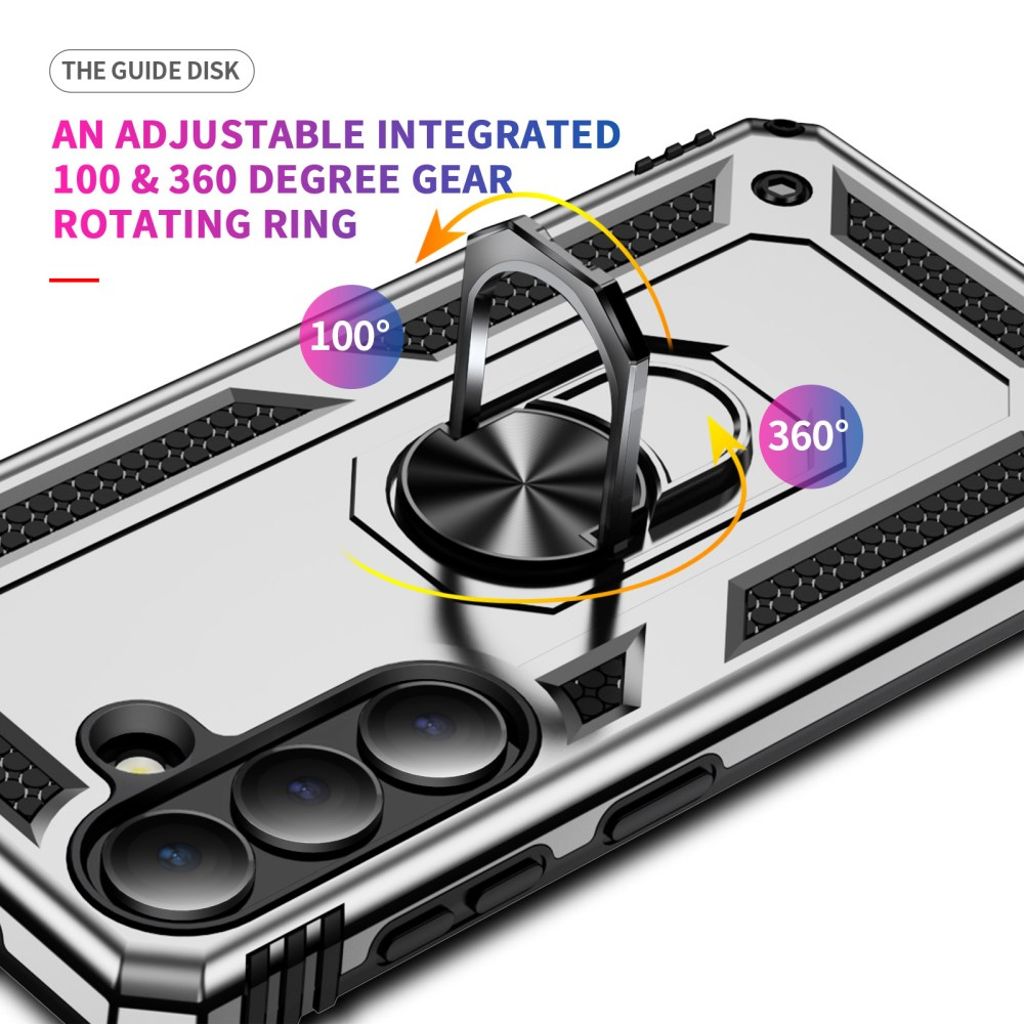 Samsung Galaxy S26 Plus Deksel med Stativ – Sølv