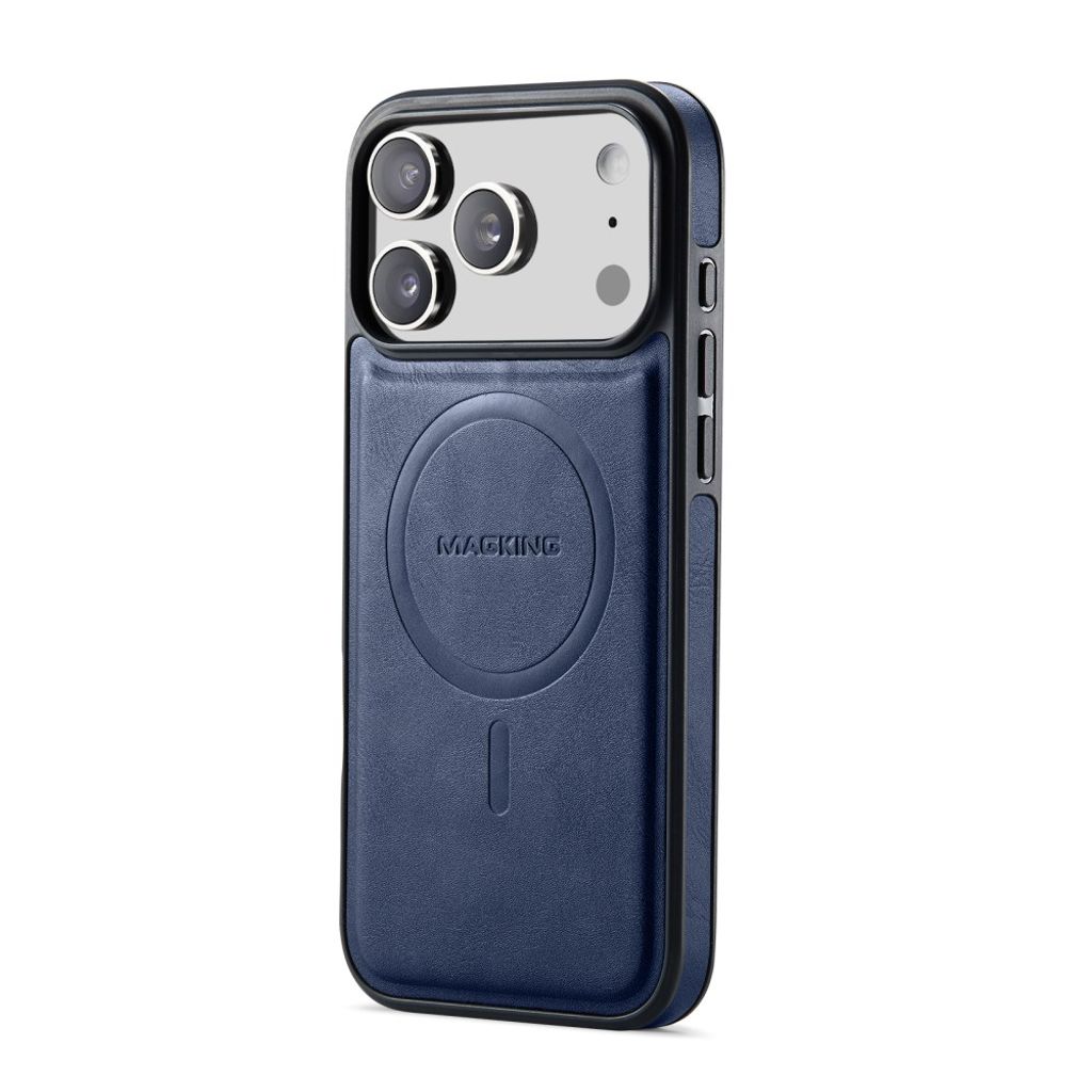 MAGKING K1 iPhone 18 Pro Max / 17 Pro Max MagSafe Deksel i PU-skinn - Blå