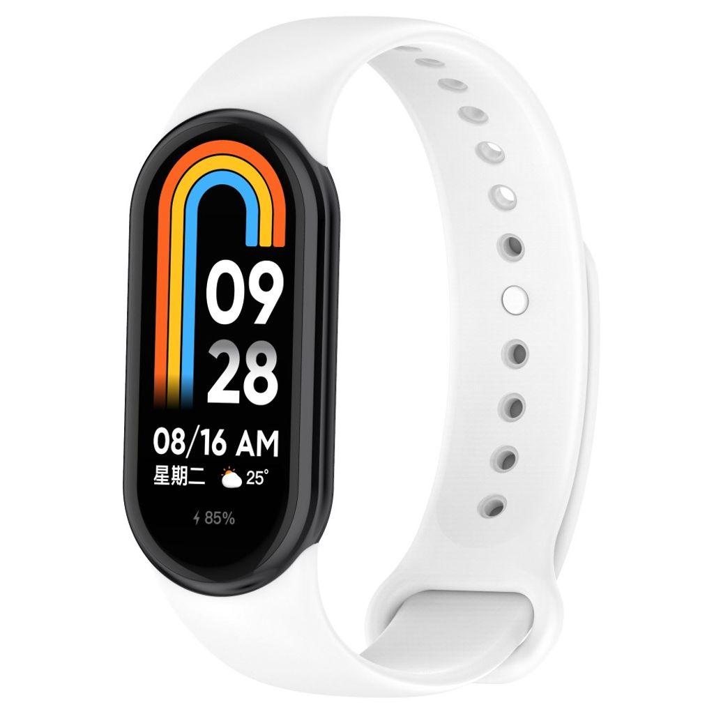 Xiaomi Smart Band 10 NFC jne. Kellonranneke, Silikoni - Valkoinen