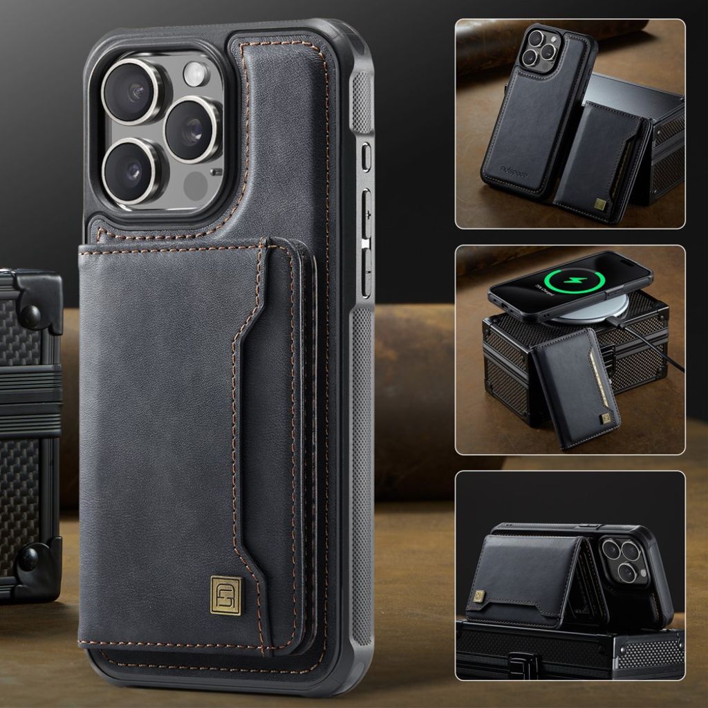 AUTSPACE iPhone 12 Pro Max Cover med Kortplads - Sort