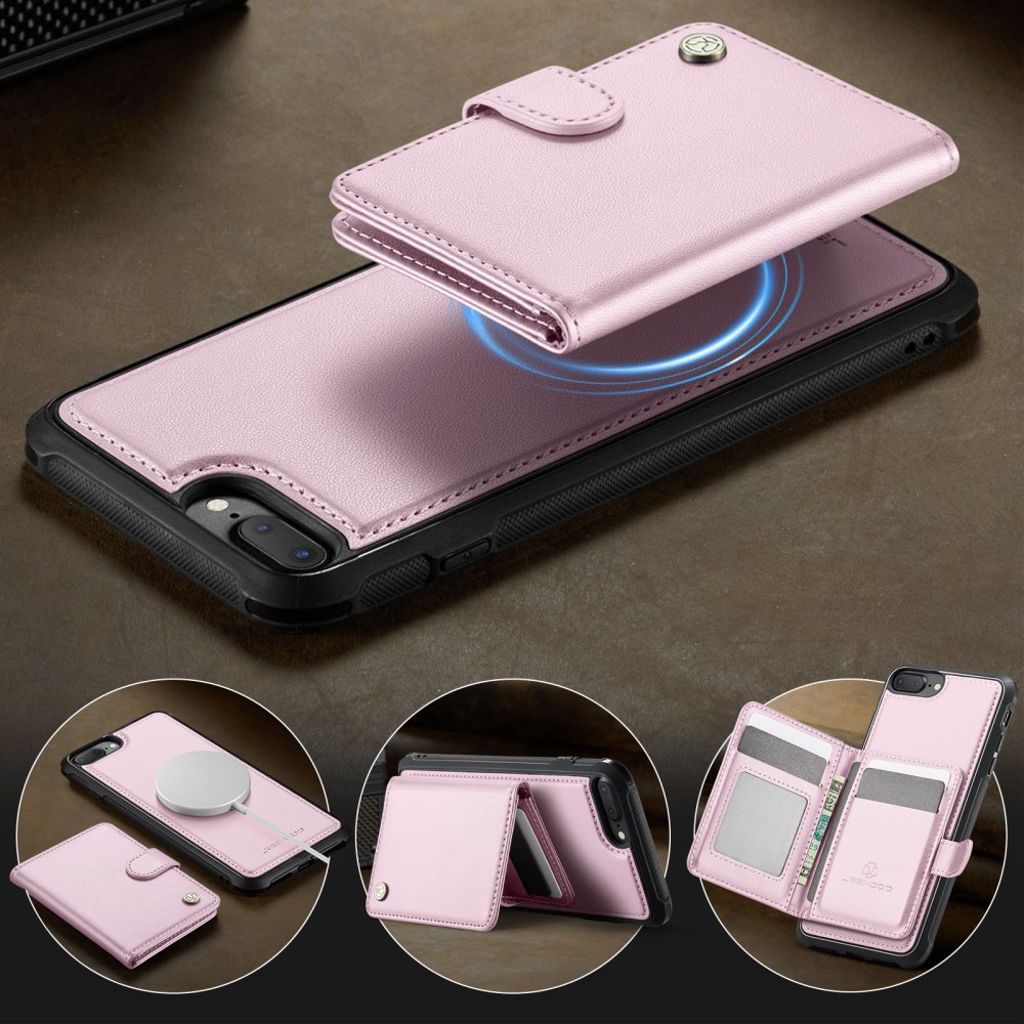 JEEHOOD iPhone 7 Plus / 8 Plus Kuori MagSafe - Vaaleanpunainen