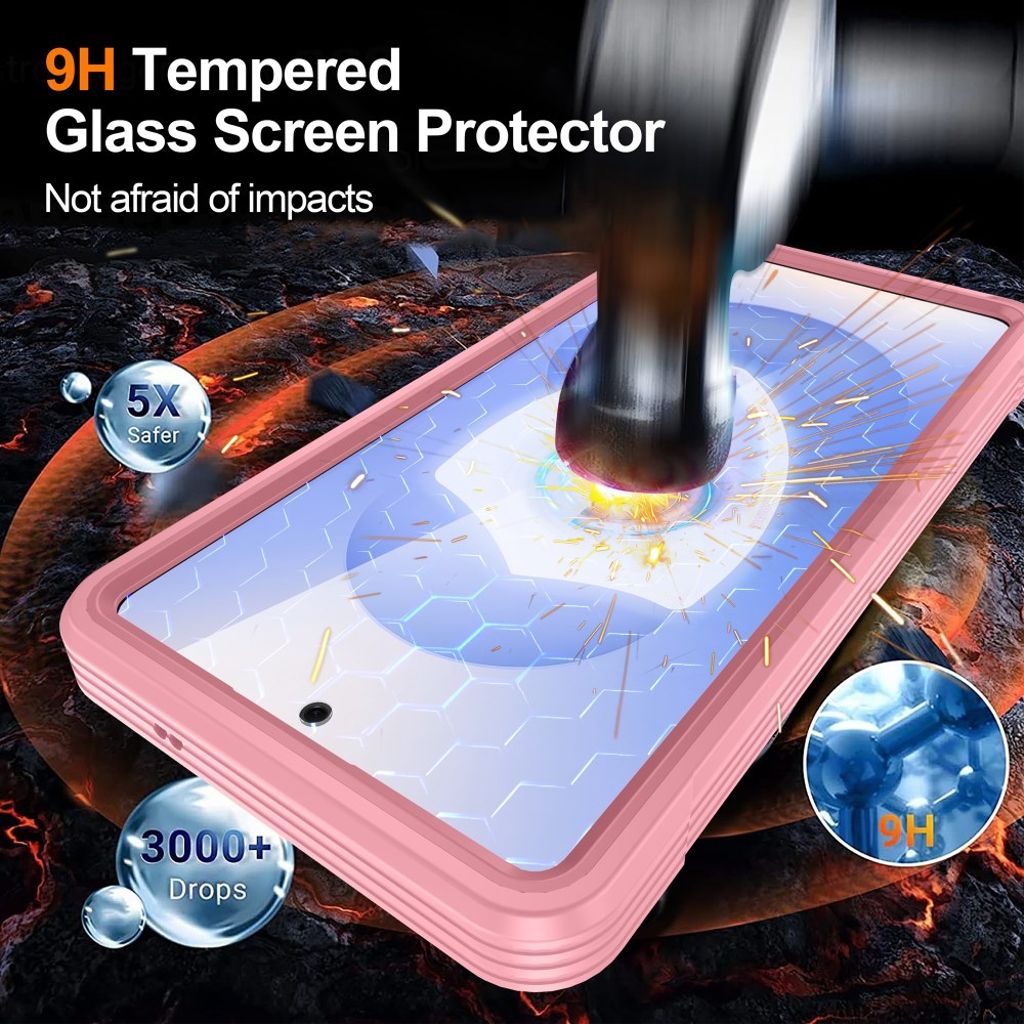 Samsung Galaxy S26 Ultra MagSafe Deksel med skjermbeskytter - Rosa